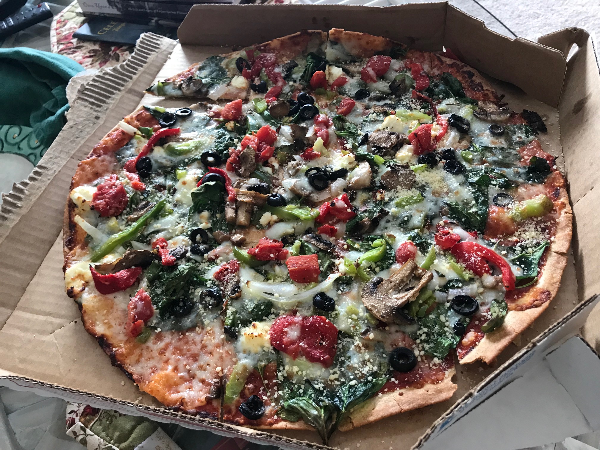 Veggies and Pizza