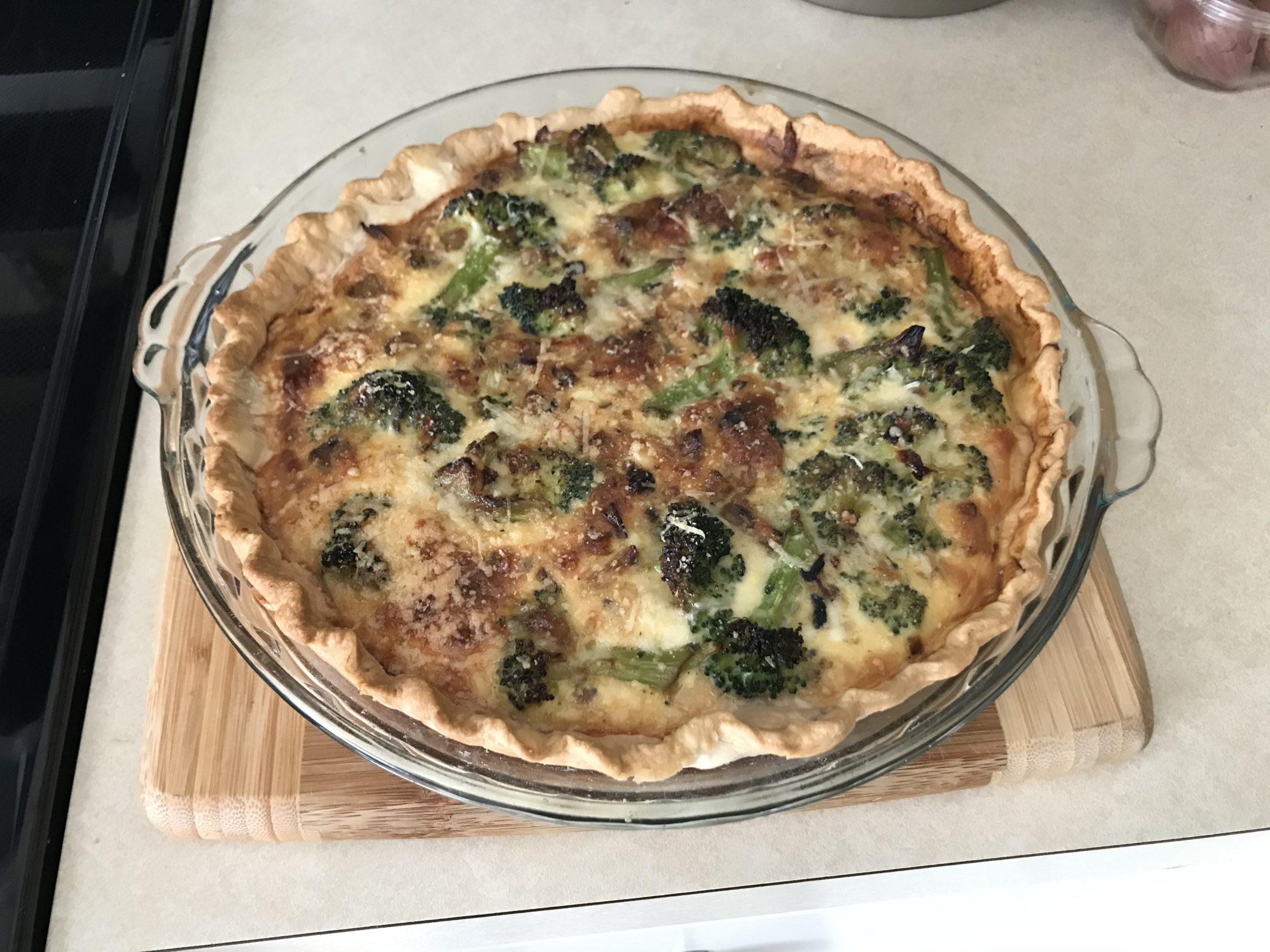 Back to Baking-Broccoli Quiche for Dinner