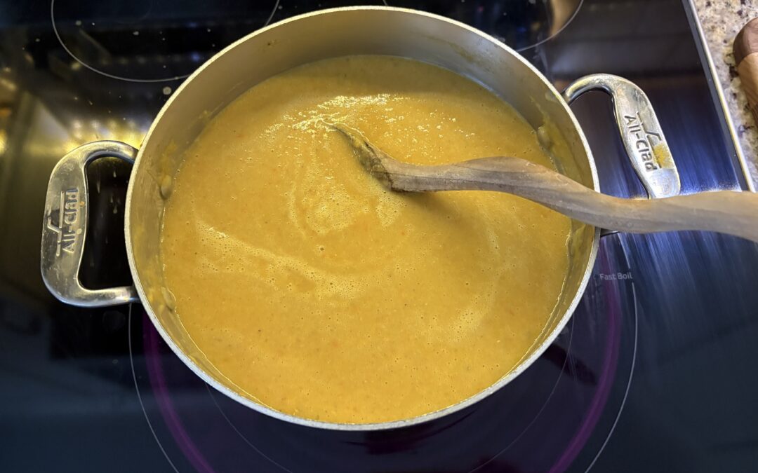 Someone you know having a dental implant?  This soup helps with the healing.